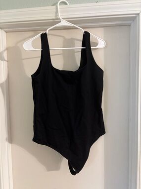 Abercrombie & Fitch Black Scoop Neck Bodysuit